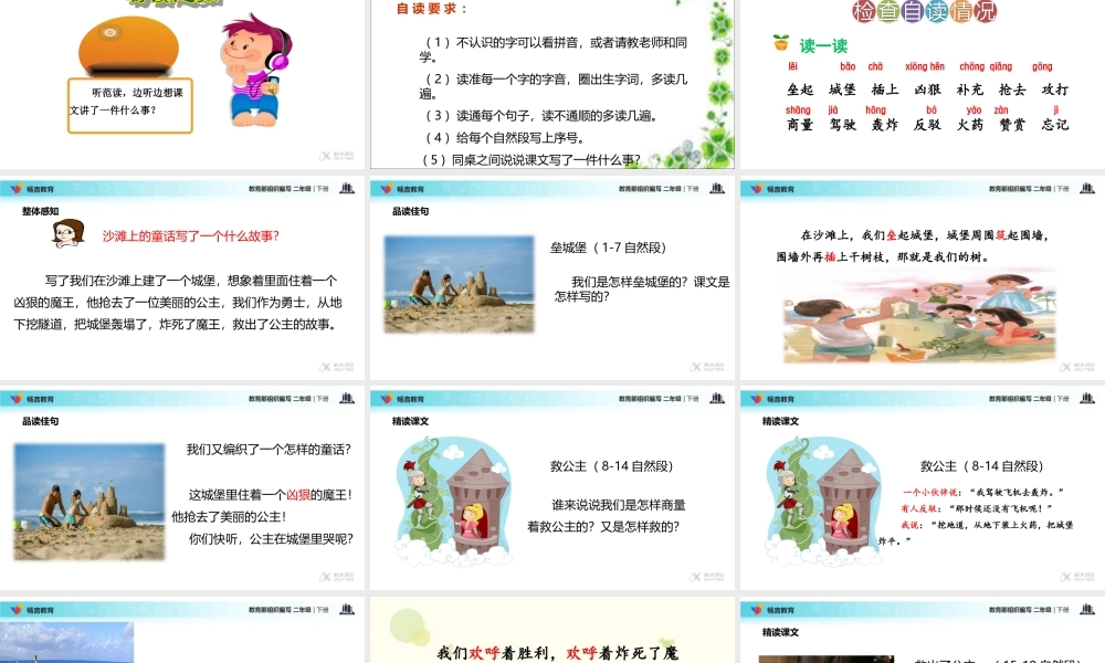 《10 沙滩上的童话 》 第6套（省一等奖）优质课.ppt