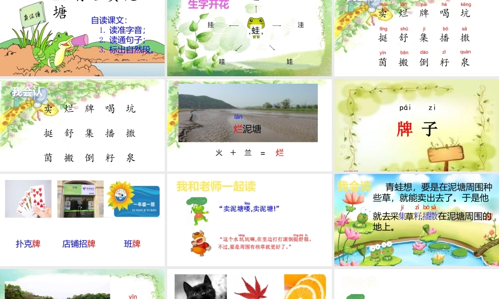 《21 青蛙卖泥塘 》 第3套（国家一等奖）优质课.pptx