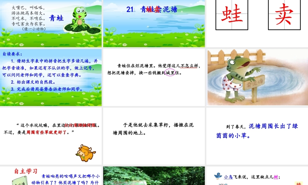 《21 青蛙卖泥塘3》优质课.ppt