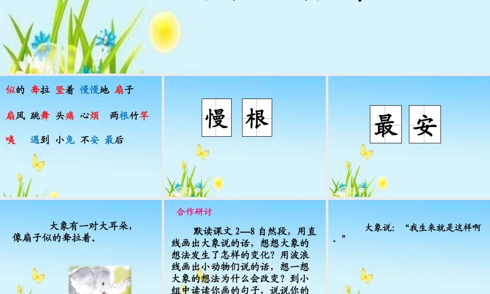 《19 大象的耳朵 》 第5套（省一等奖）优质课.ppt