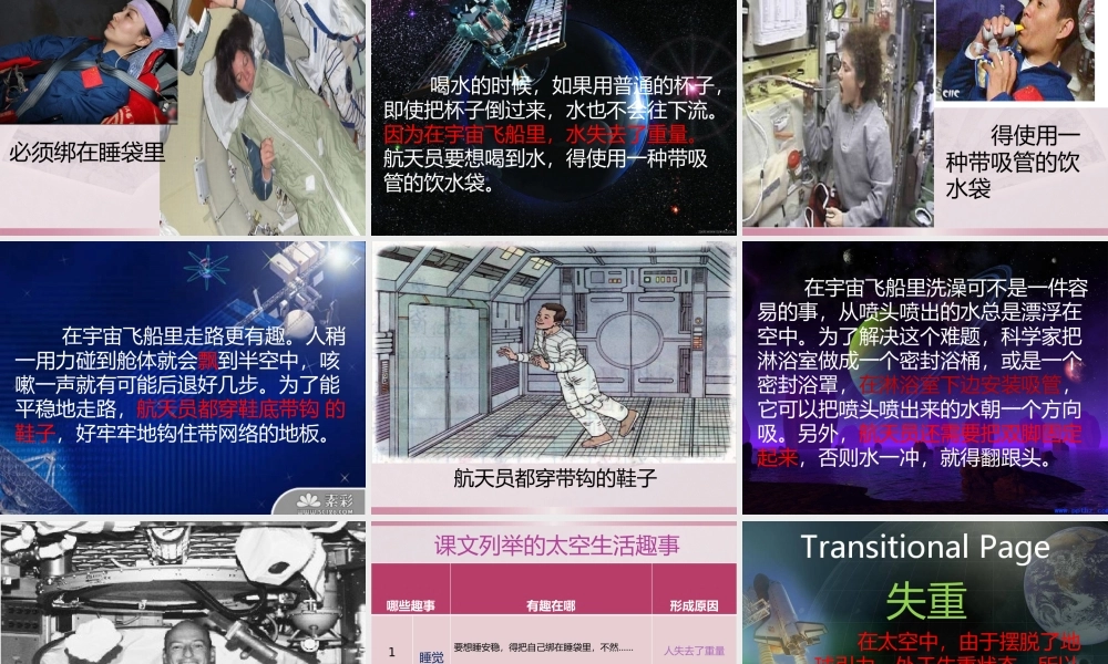 《18 太空生活趣事多1》优质课.pptx