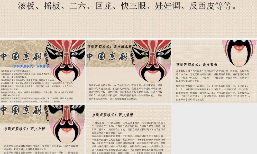 《京剧唱腔联奏》课件.ppt