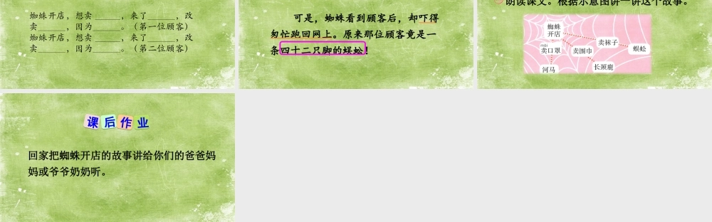 《20 蜘蛛开店2》优质课.ppt