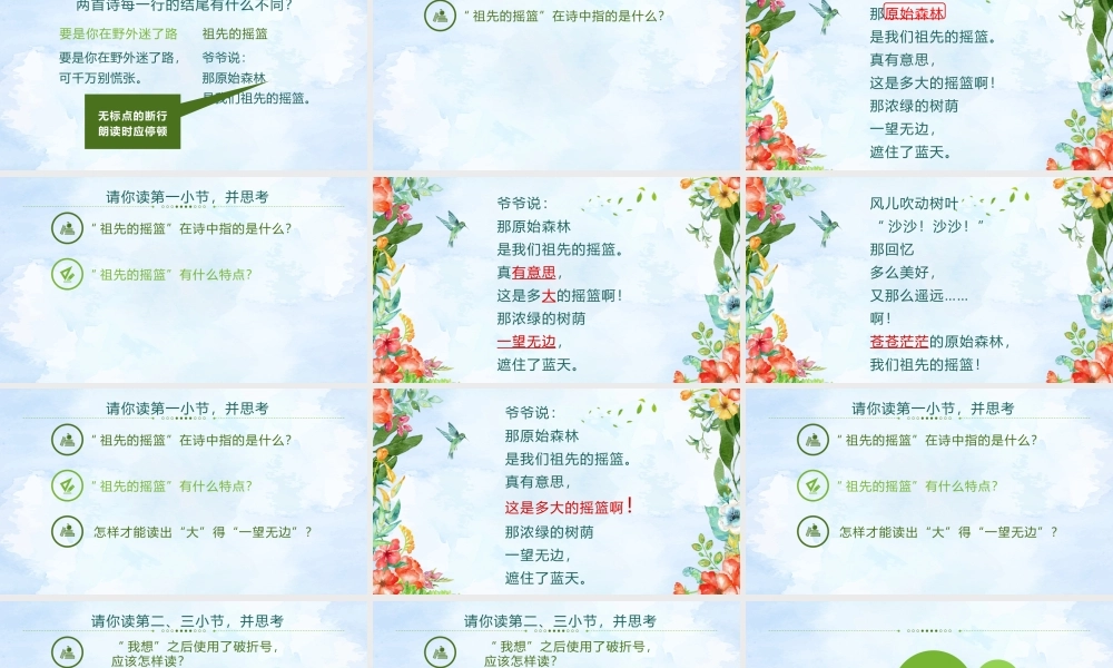 《23 祖先的摇篮 》 第1套（国家一等奖）优质课.pptx