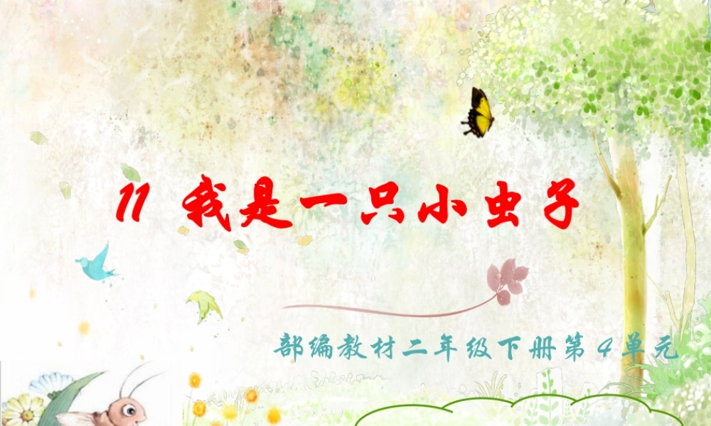 《11 我是一只小虫子1》优质课.pptx