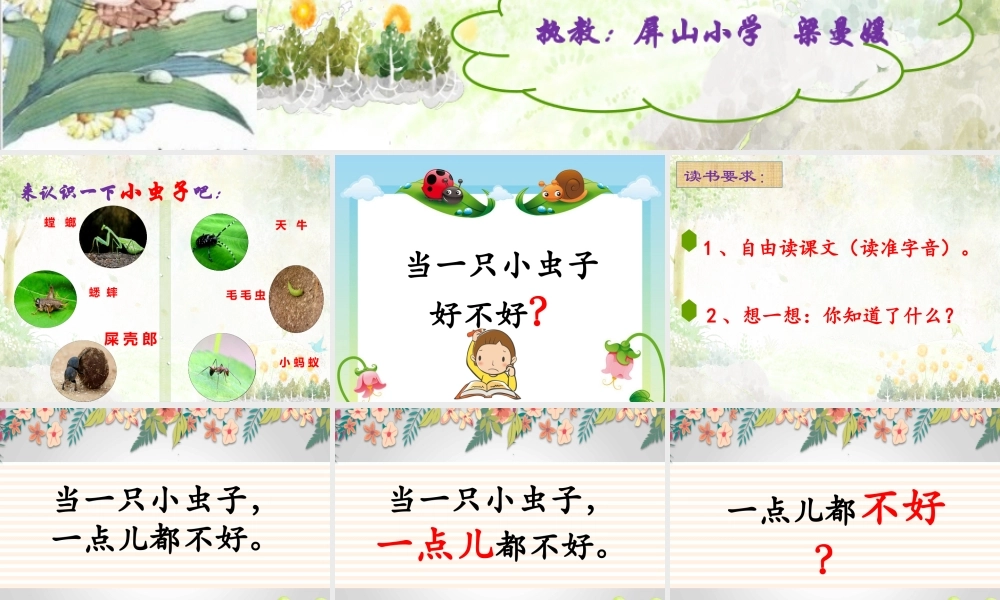 《11 我是一只小虫子1》优质课.pptx