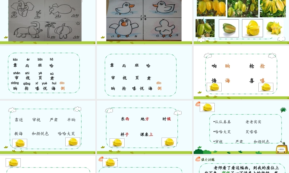 《13 画杨桃 》 第10套（省一等奖）优质课.ppt