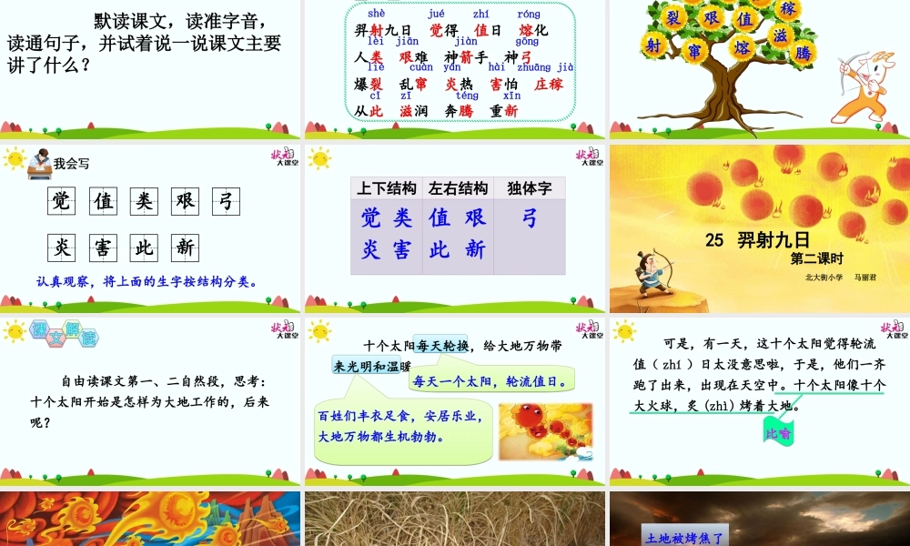 《25 羿射九日 》 第4套（省一等奖）优质课.ppt