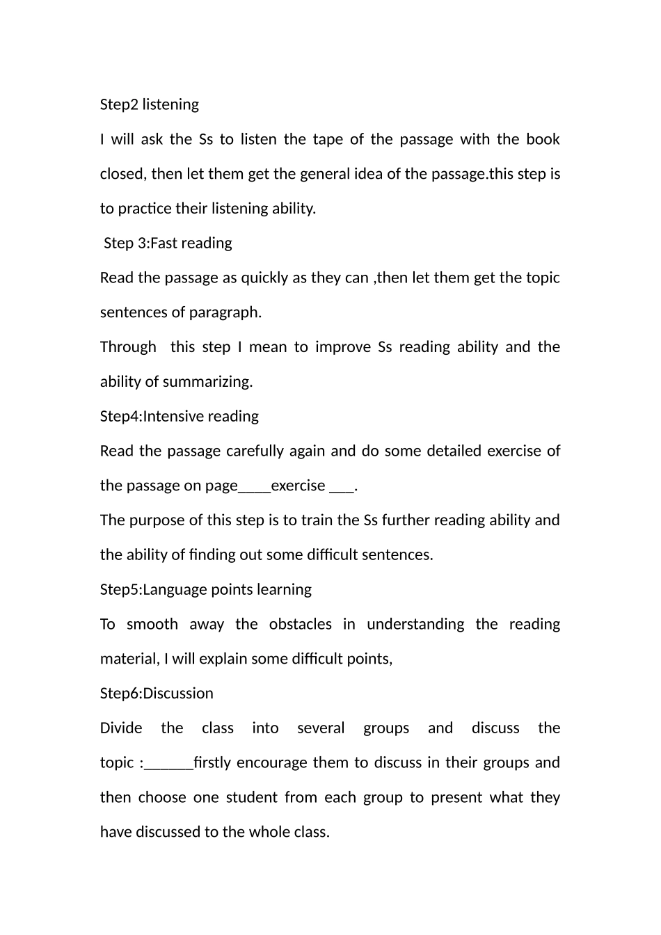 【豆丁★教育百科】教师招聘英文版最实用的说课稿.docx_第3页