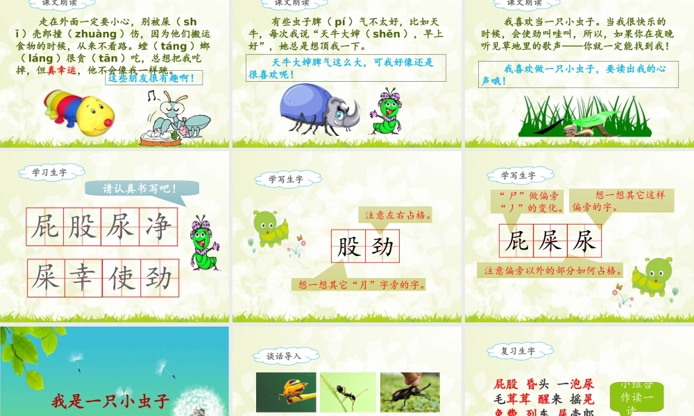 《11 我是一只小虫子2》优质课.ppt