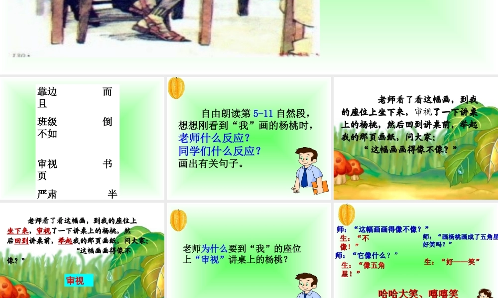 《13 画杨桃 》 第1套（国家一等奖）优质课.ppt