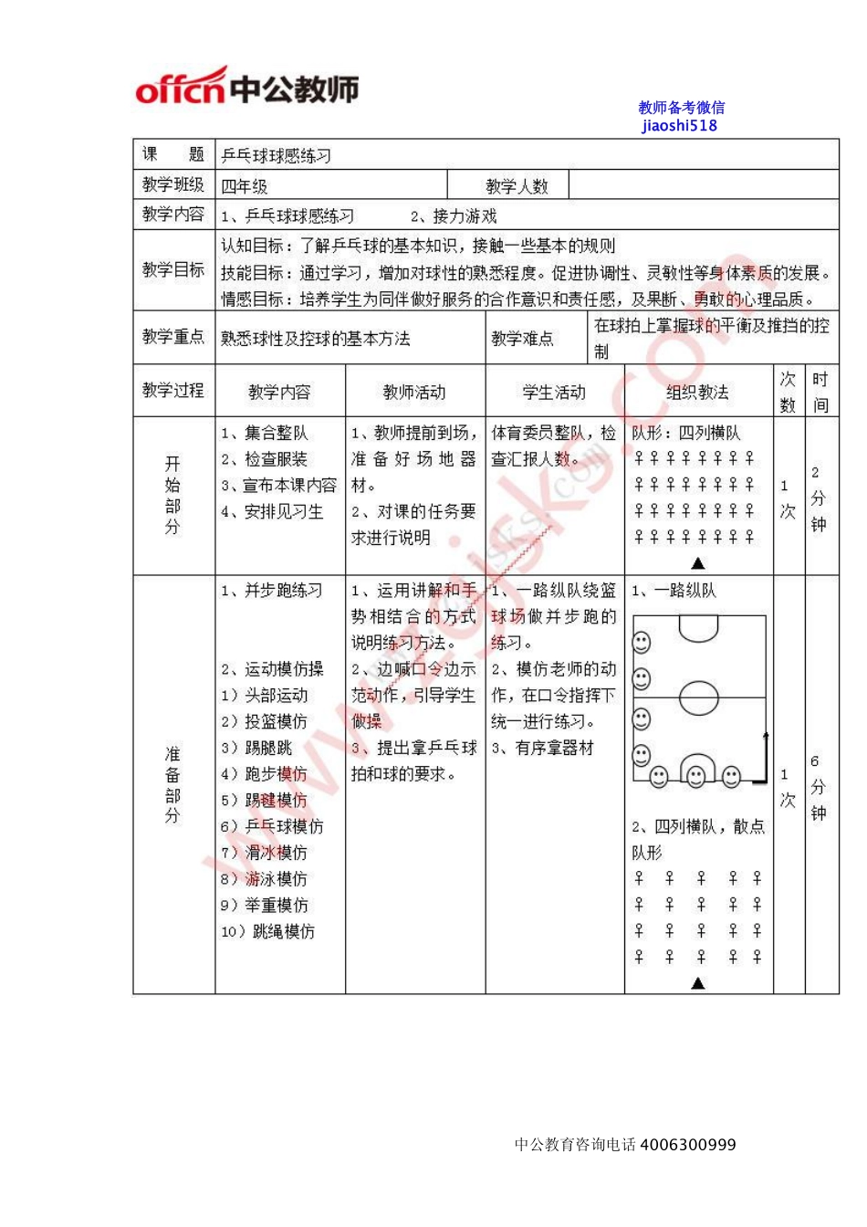 《乒乓球球感练习》教案.pdf_第2页