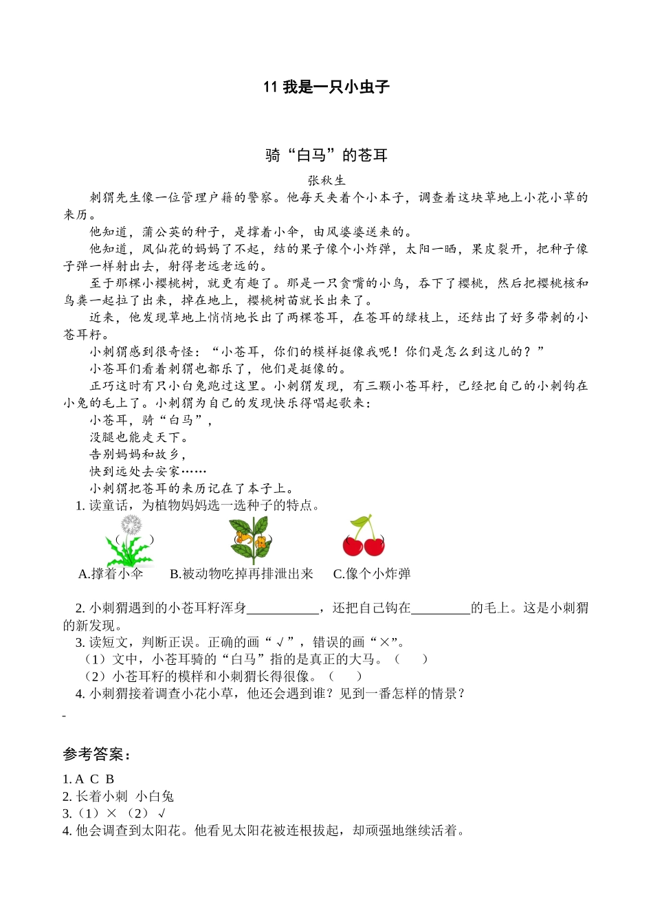 11 我是一只小虫子.docx_第1页