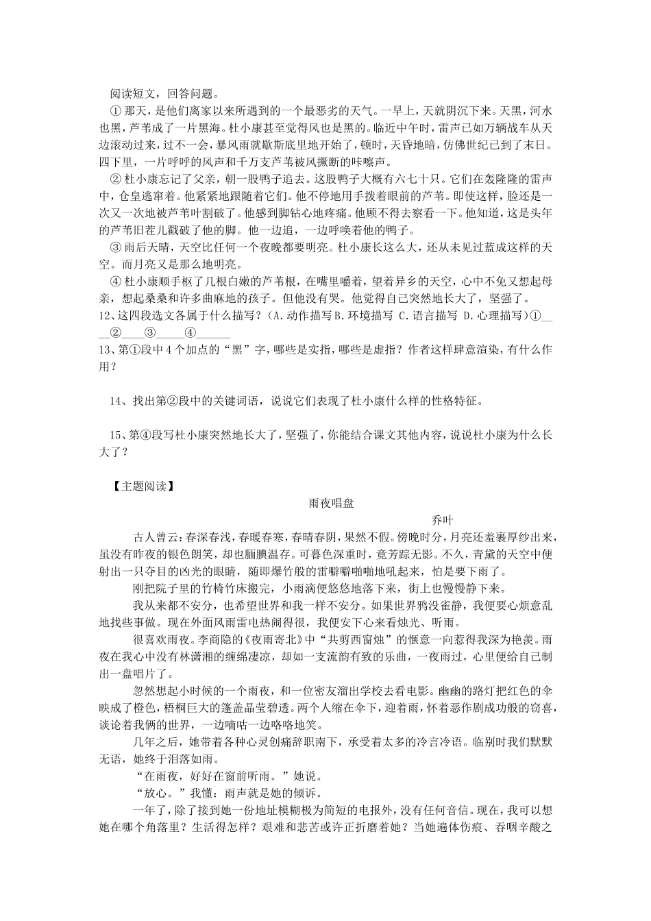 10　孤独之旅　　学案1.doc_第2页