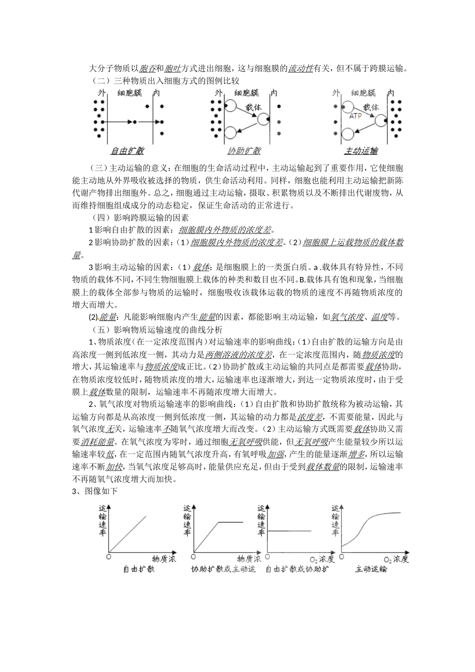必修一第四章第3节《物质跨膜运输方式》导学案.doc_第2页