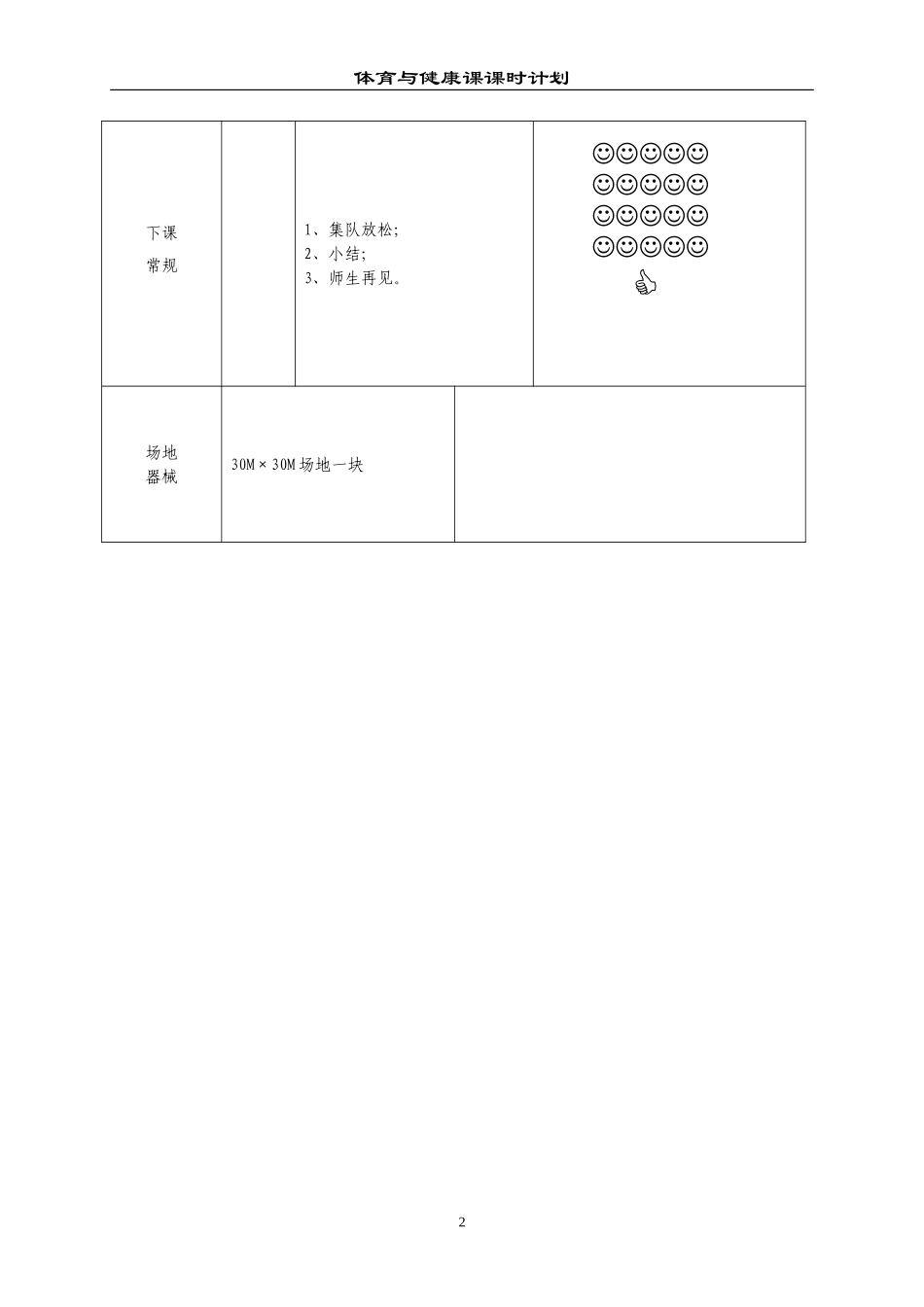 初中九年级体育与健康教案(1).doc_第2页