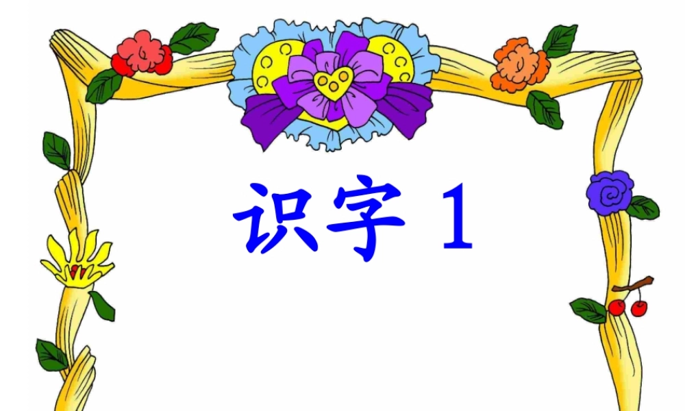 《识字表 》 第6套（省一等奖）优质课.ppt