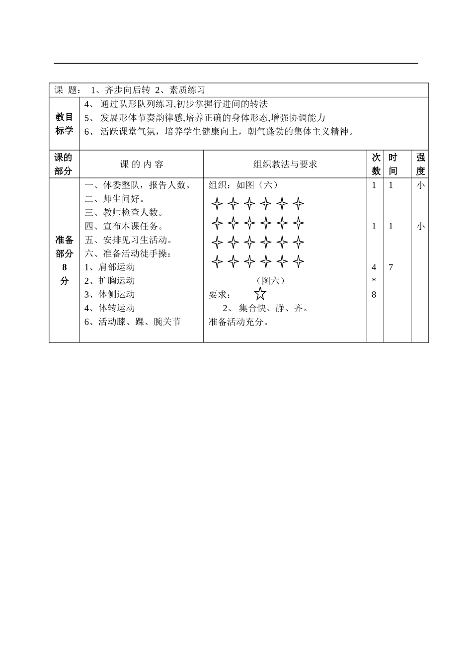 初一下学期全套体育教案(1).doc_第3页