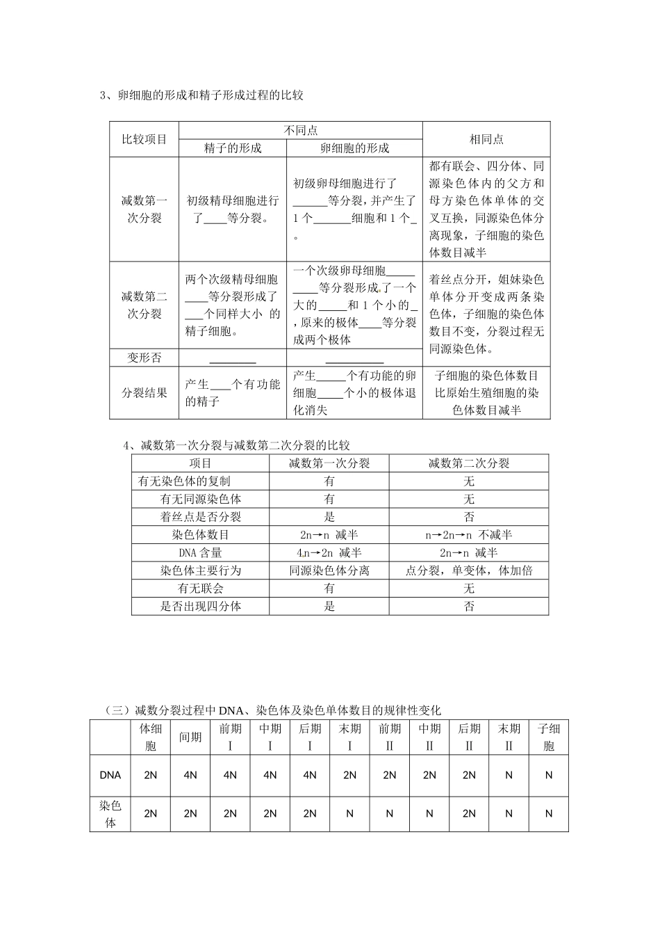 必修二第二章第1节《减数分裂》导学案2.doc_第3页