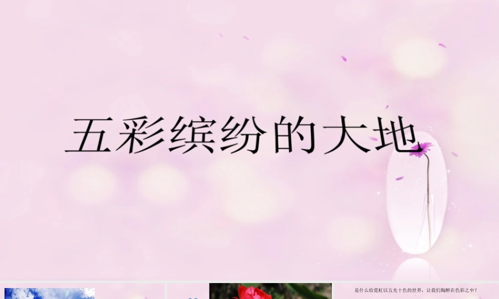《五彩缤纷的大地》课件.ppt