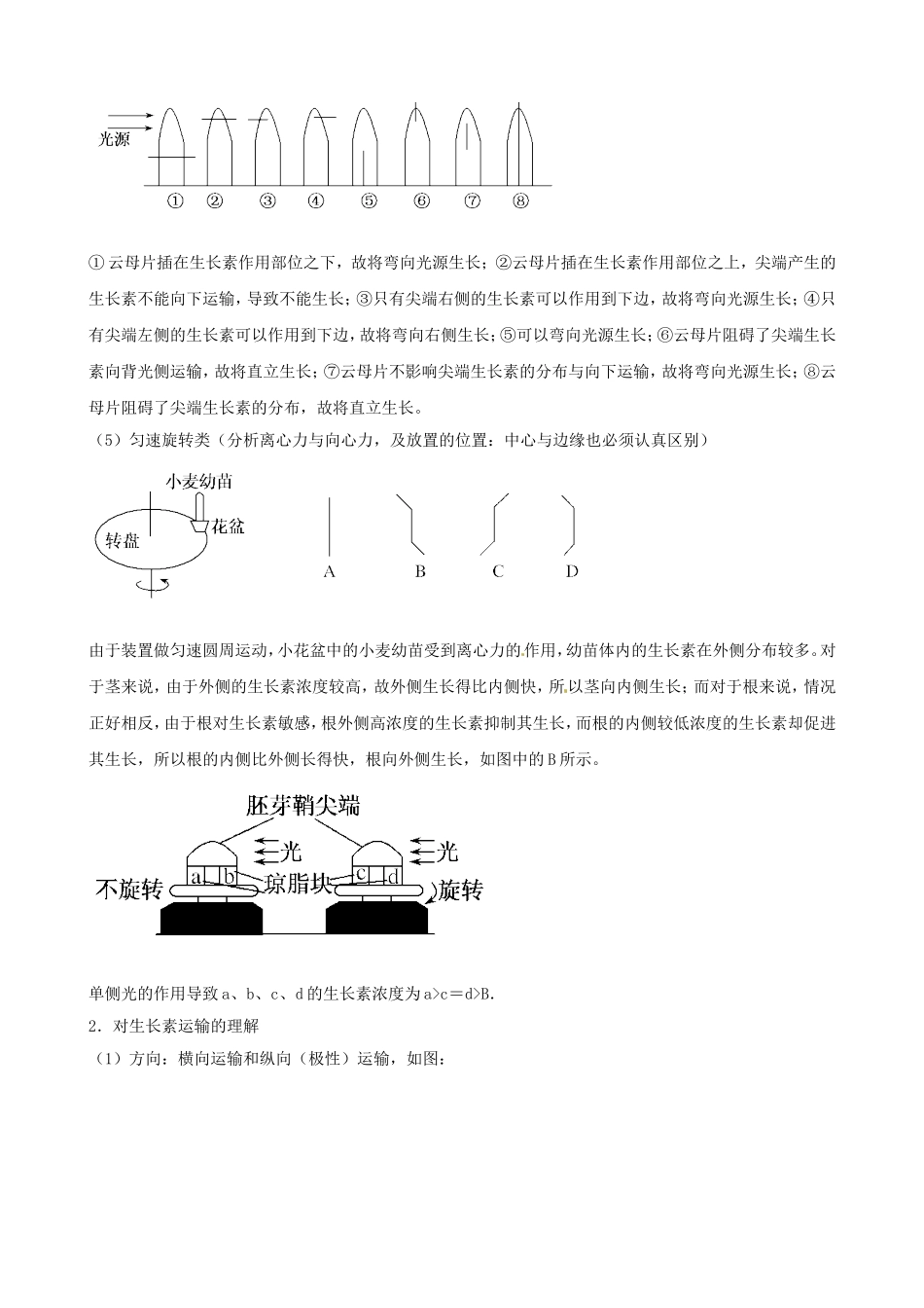 高三生物复习学案：专题5 个体的稳态与调节1 植物的激素调节.doc_第2页