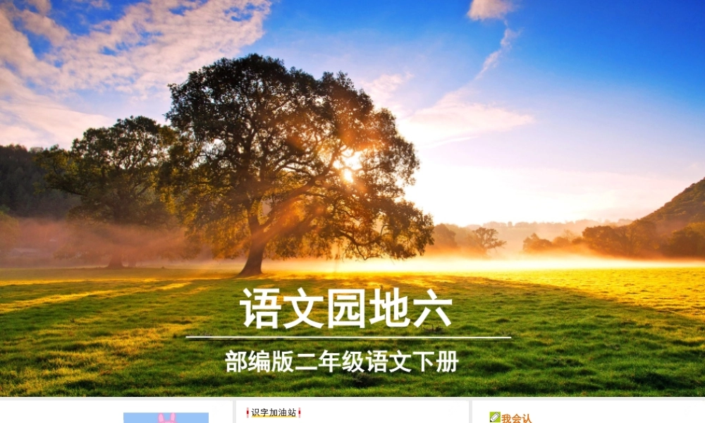 《语文园地六：识字加油站+字词句运用 》 第3套（省一等奖）优质课.ppt