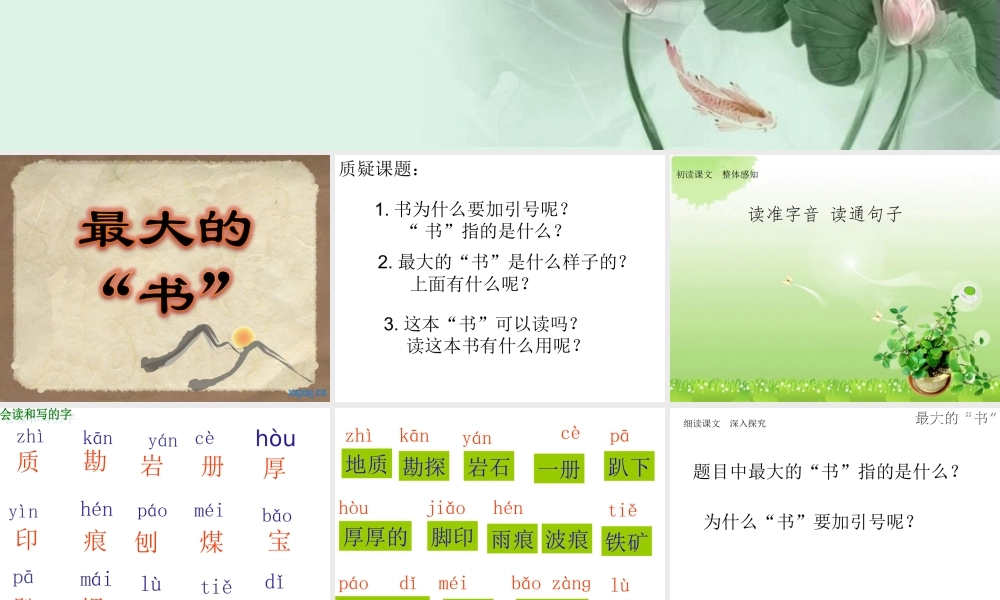 《语文园地六：我爱阅读 》 第1套（省一等奖）优质课.ppt