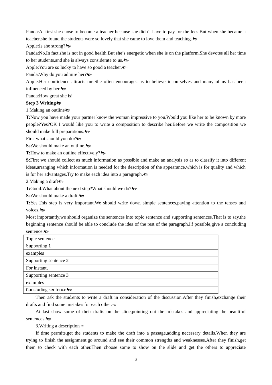 Unit 1 Women of achievement Period 5 Speaking and Writing 优秀教案（人教版必修4）.doc_第3页