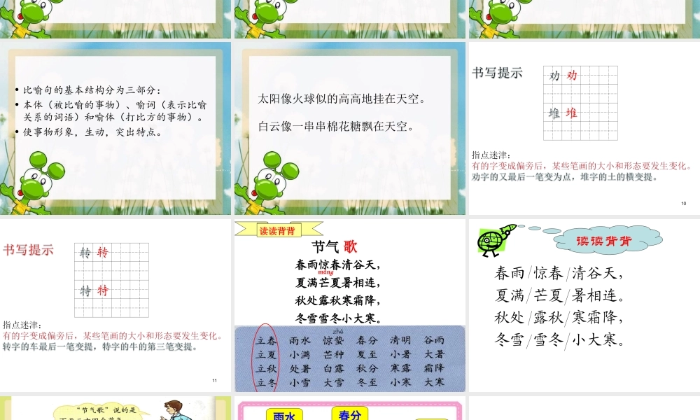 《语文园地七：书写提示+日积月累 》 第7套（省一等奖）优质课.ppt