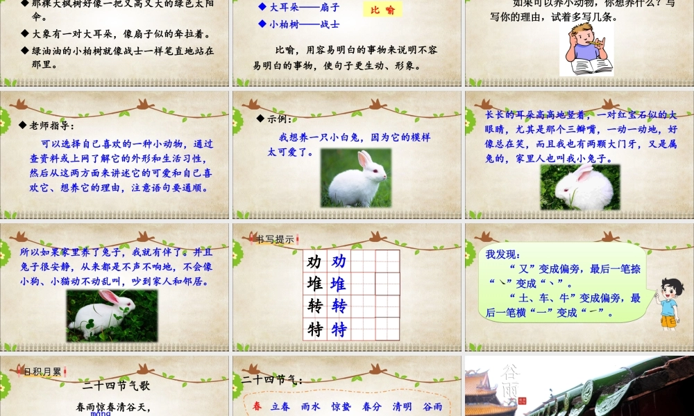 《语文园地七：书写提示+日积月累》 第3套（省一等奖）优质课.ppt