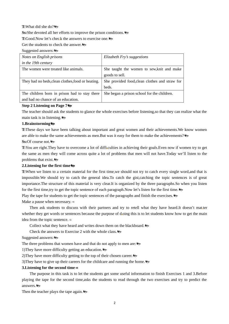 Unit 1 Women of achievement Period 4 Listening 优秀教案（人教版必修4）.doc_第2页