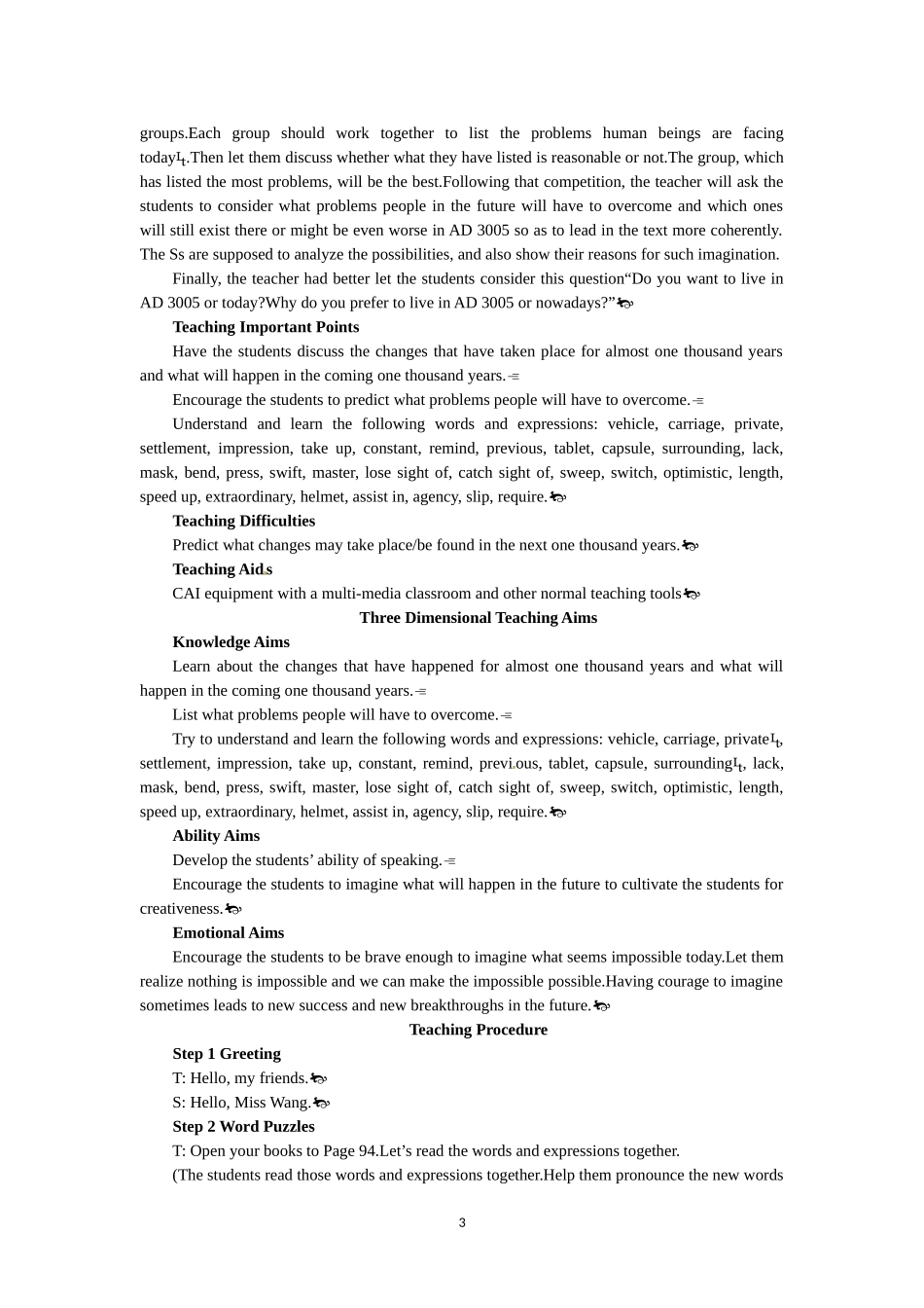 必修五（Unit 3　Life in the future Period 1） .doc_第3页