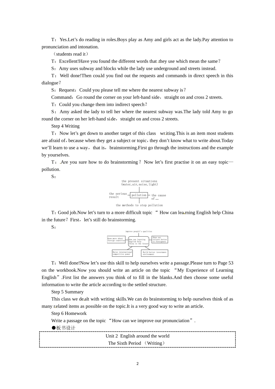 必修一（Unit2 English around the world the 6th period）(1).doc_第2页