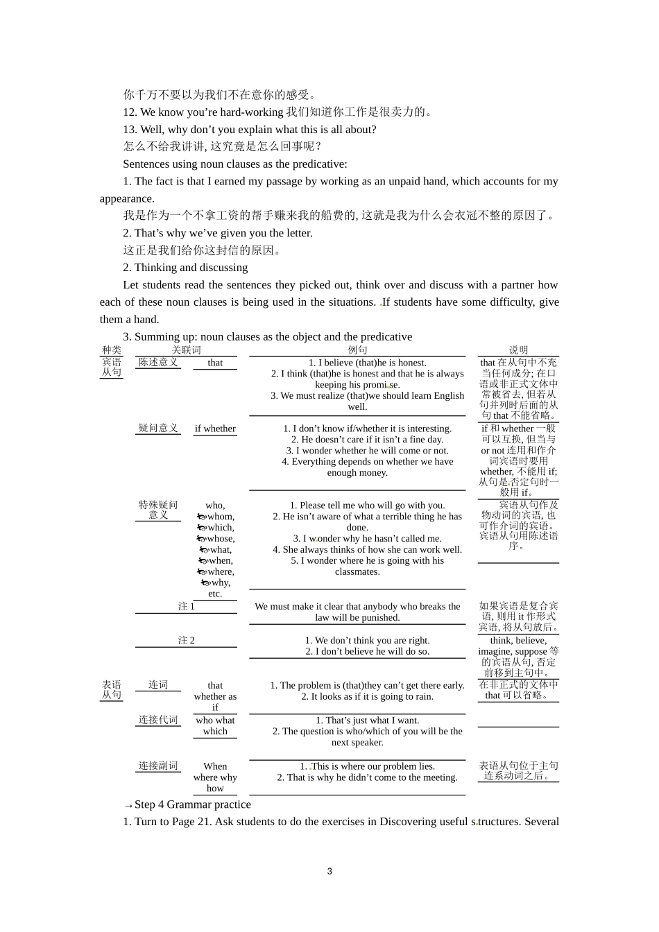 必修三Unit 3　The Million Pound Bank Note Period 3　Learning about language Grammar .doc_第3页