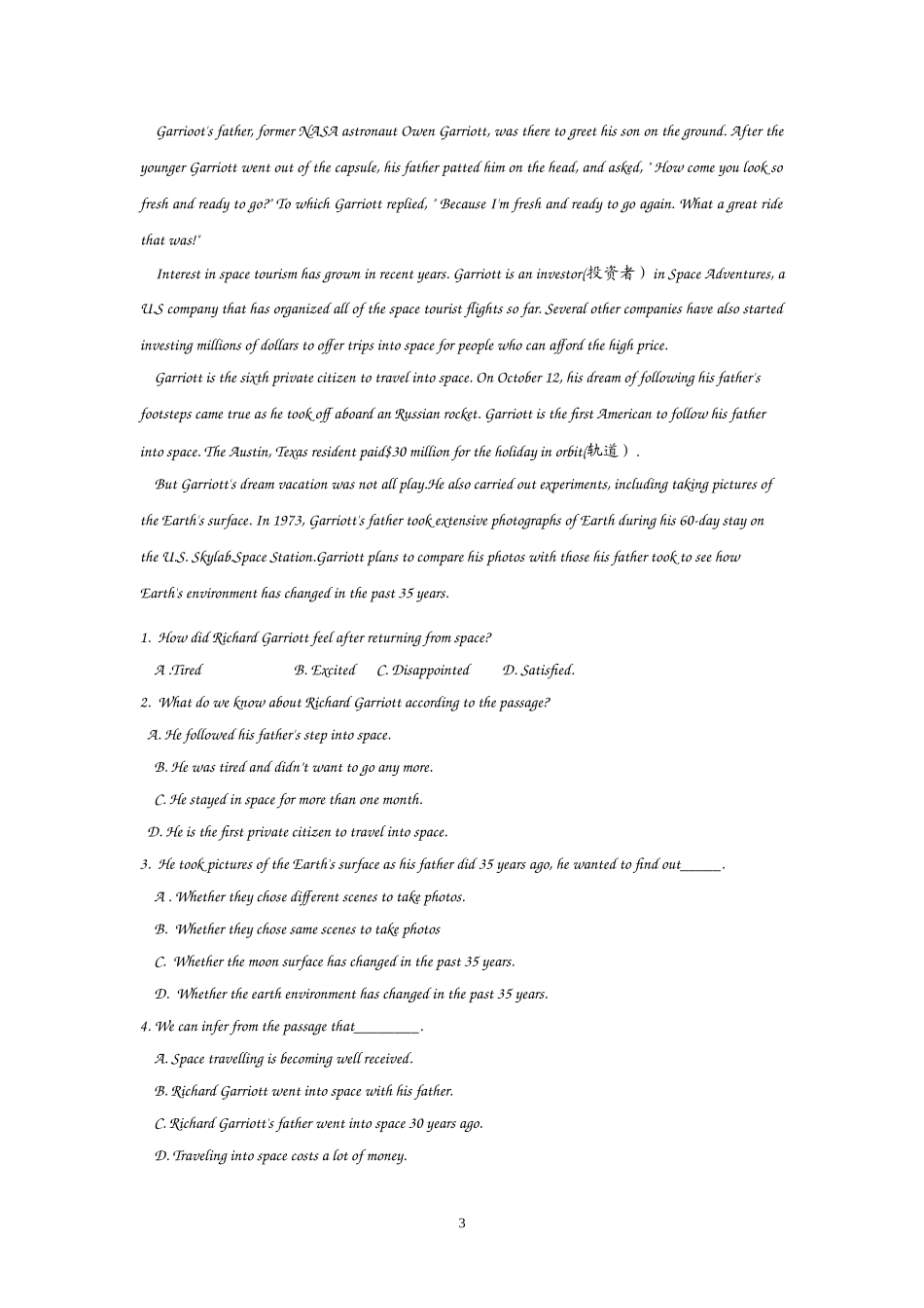 高中英语：Unit 5 Nelson Mandela Reading（新人教必修1）.doc_第3页