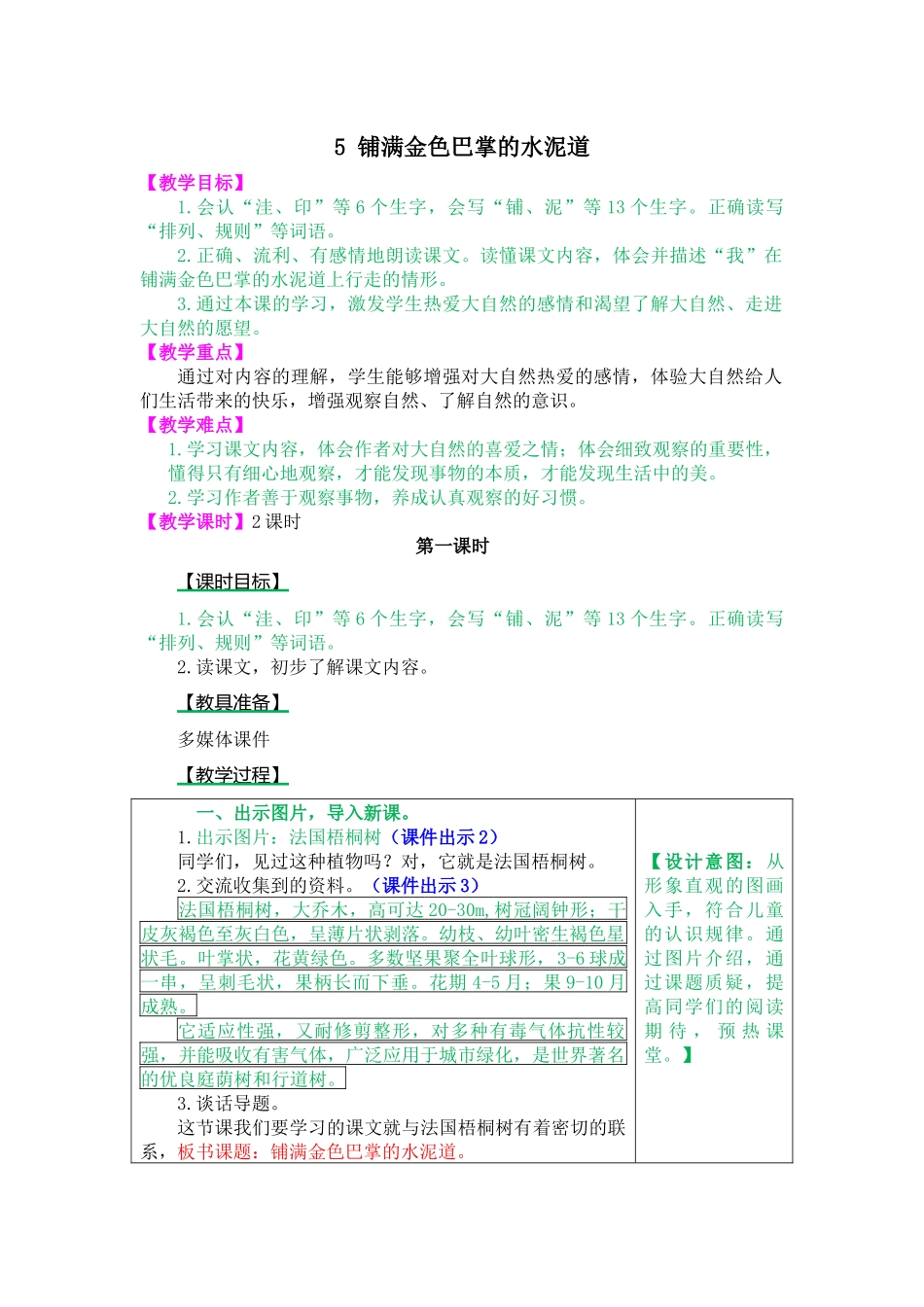 5 铺满金色巴掌的水泥道.docx_第1页