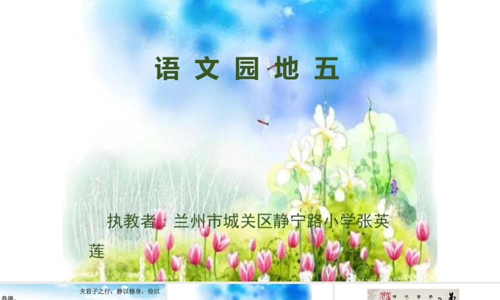 《语文园地五 》 第6套（省一等奖）优质课.pptx