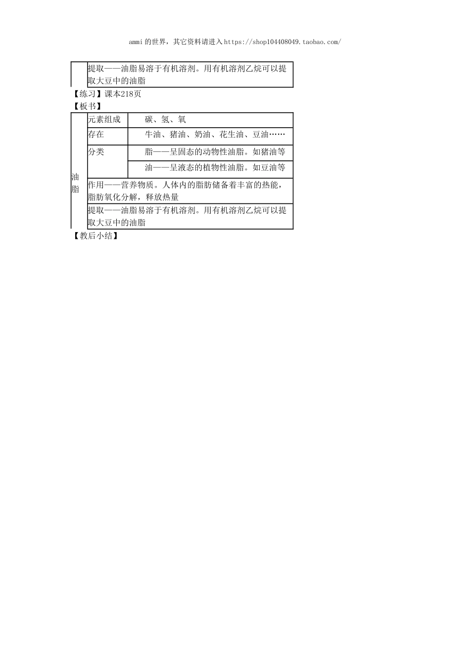 沪教初中化学九下《8第2节 淀粉 油脂》word教案 (5).doc_第3页