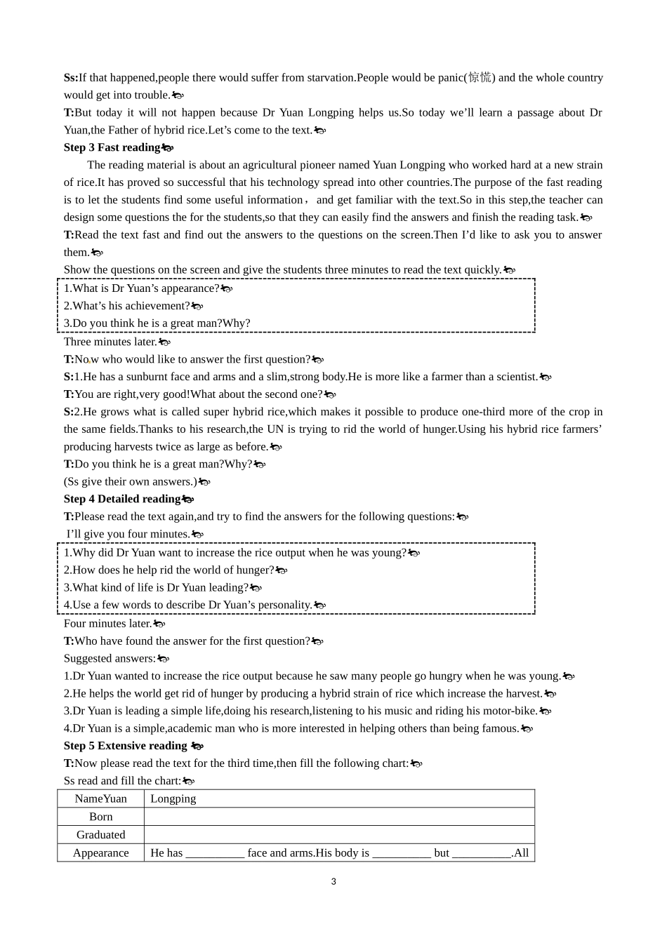 Unit 2 Working the land Period 1 Warming up and Reading 优秀教案（人教版必修4）.doc_第3页