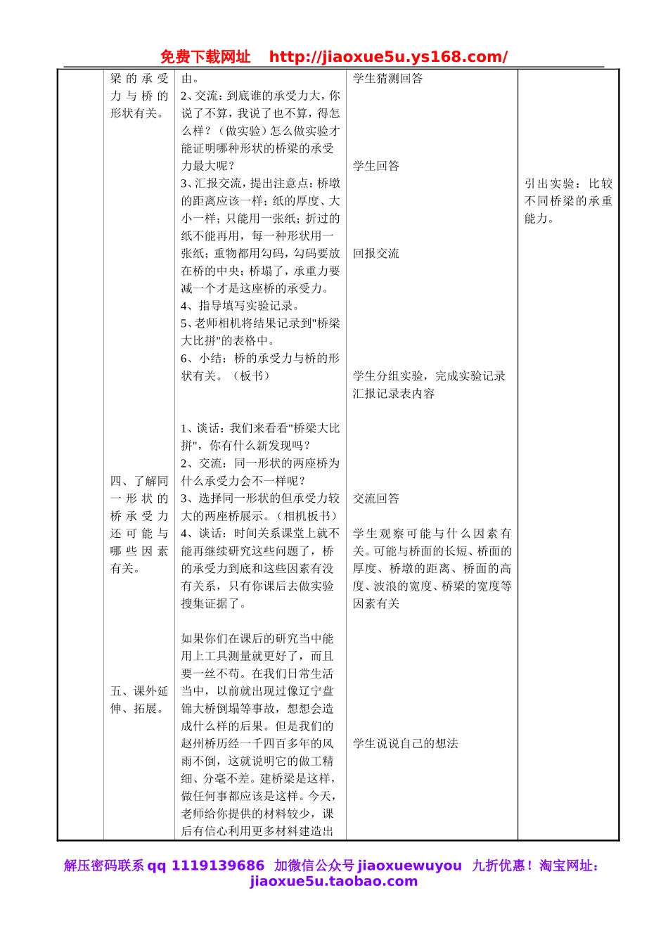 苏教小学科学五下《2.3．建桥梁》word教案(5).doc_第2页
