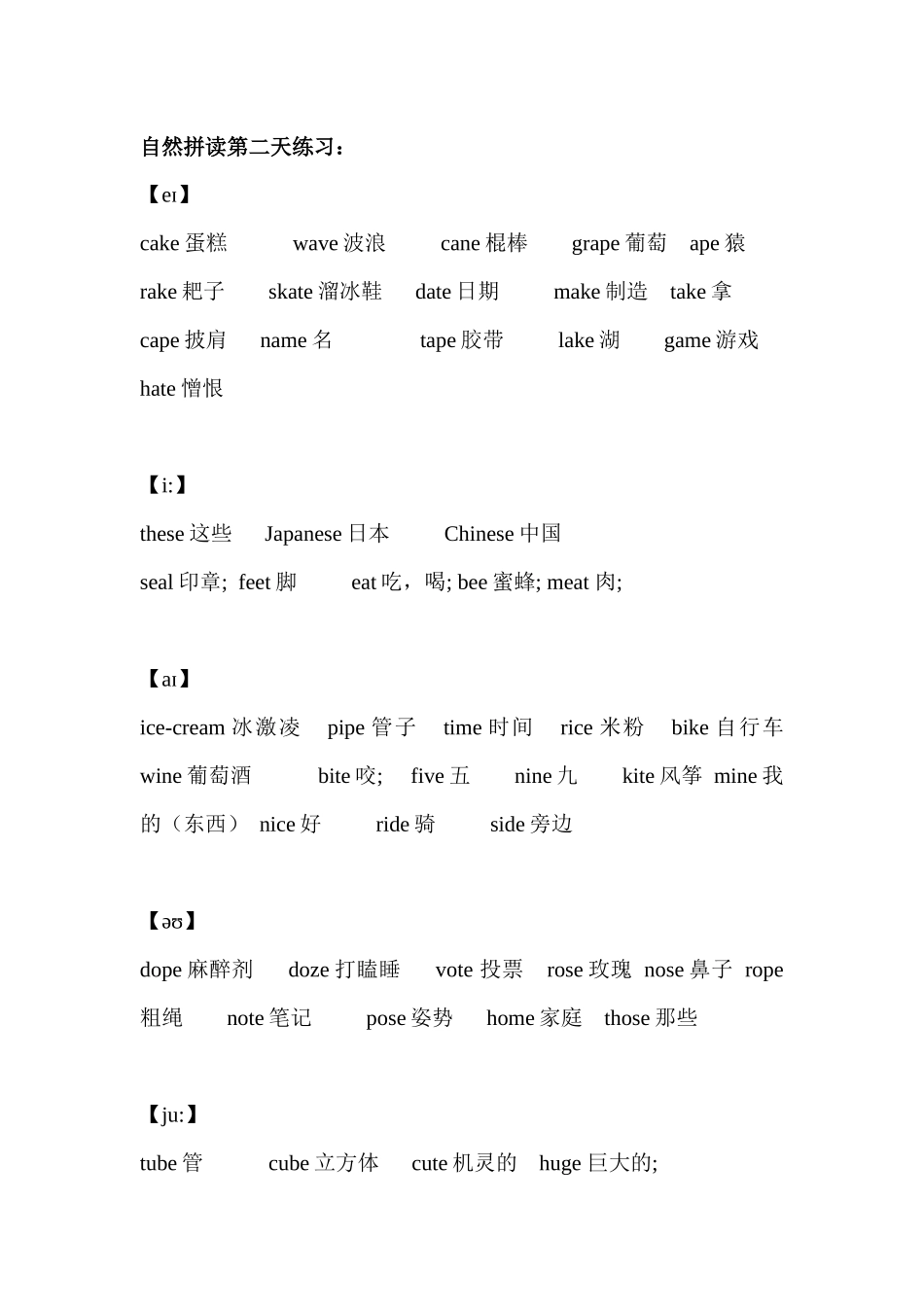 自然拼读法6天练习 .docx_第2页