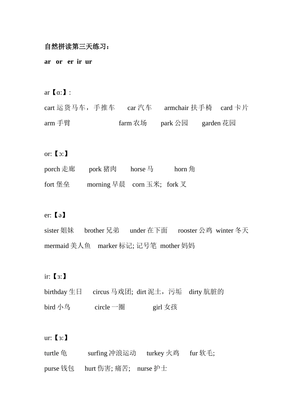 自然拼读法6天练习 .docx_第3页