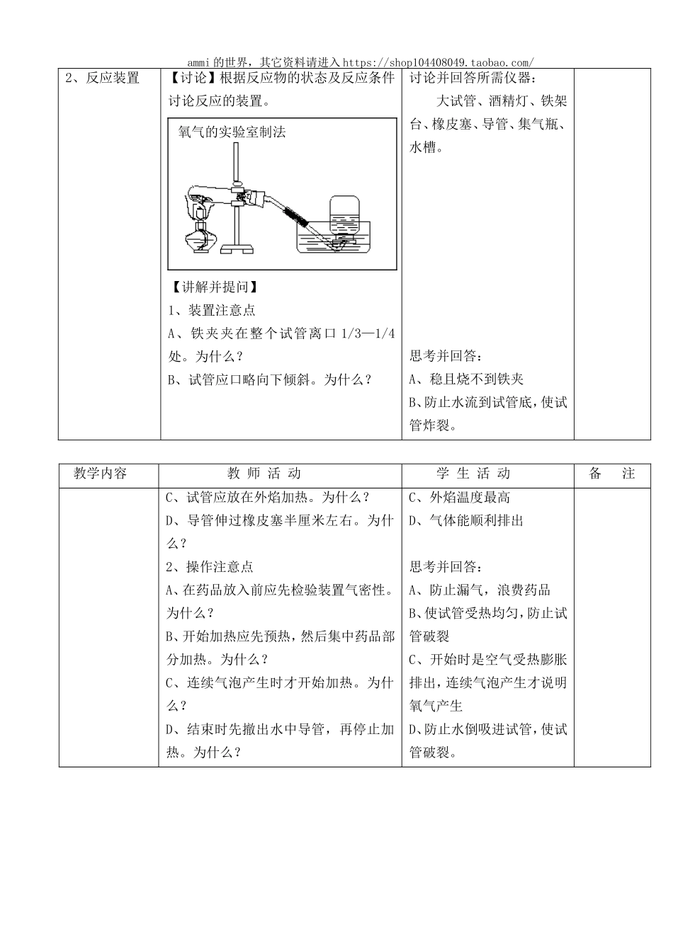 沪教初中化学九上《2第1节 性质活泼的氧气》word教案 (3).doc_第2页