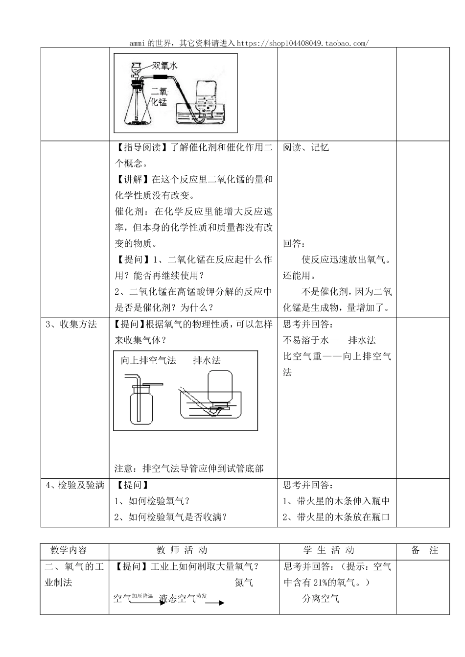 沪教初中化学九上《2第1节 性质活泼的氧气》word教案 (3).doc_第3页
