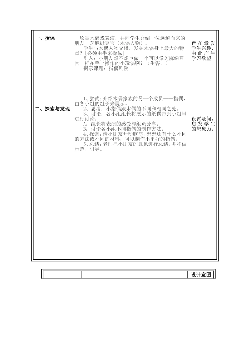 人教小学美术二上《第19课指偶剧院》word教案 (2).doc_第2页
