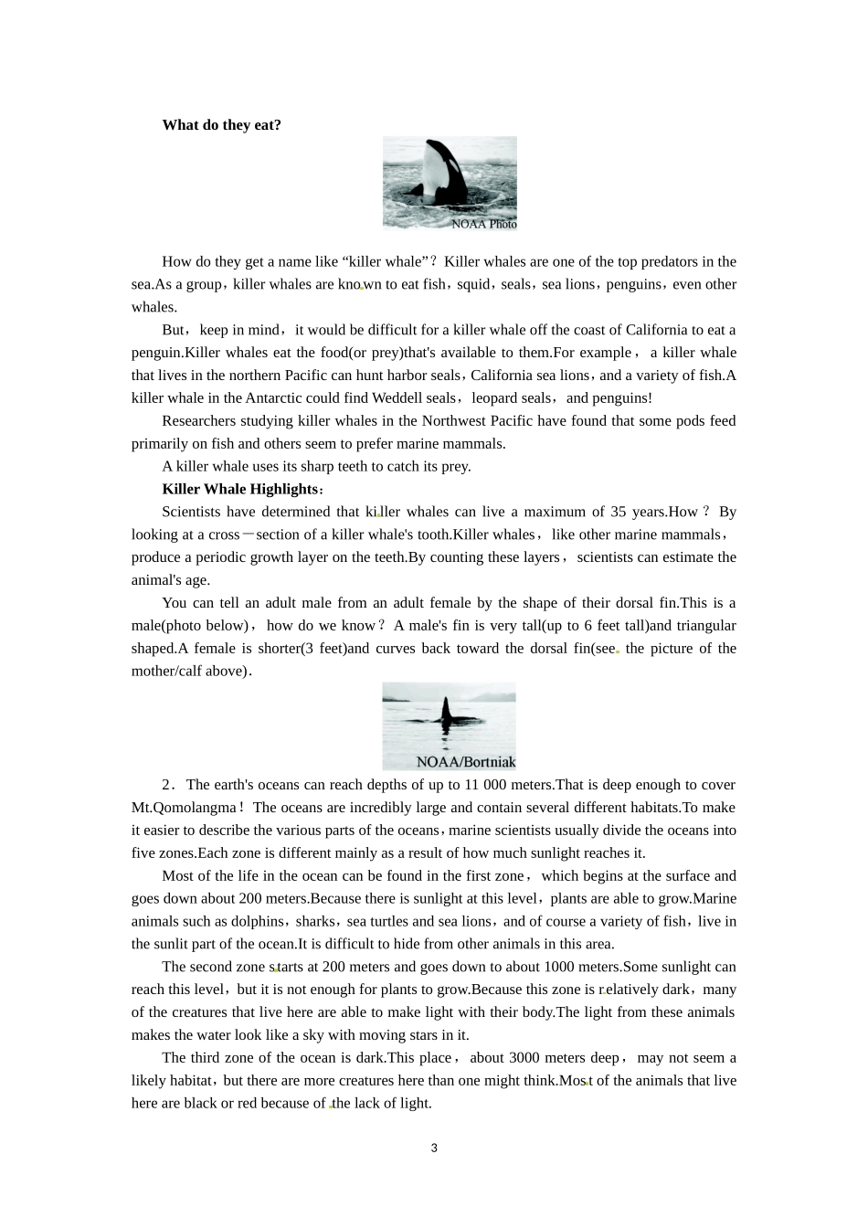 选修七Unit3 Under the sea Period 7.doc_第3页