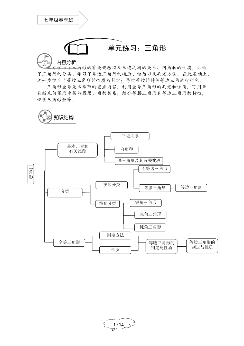 七年级春季班第16讲-三角形的复习-马秋燕.docx_第1页
