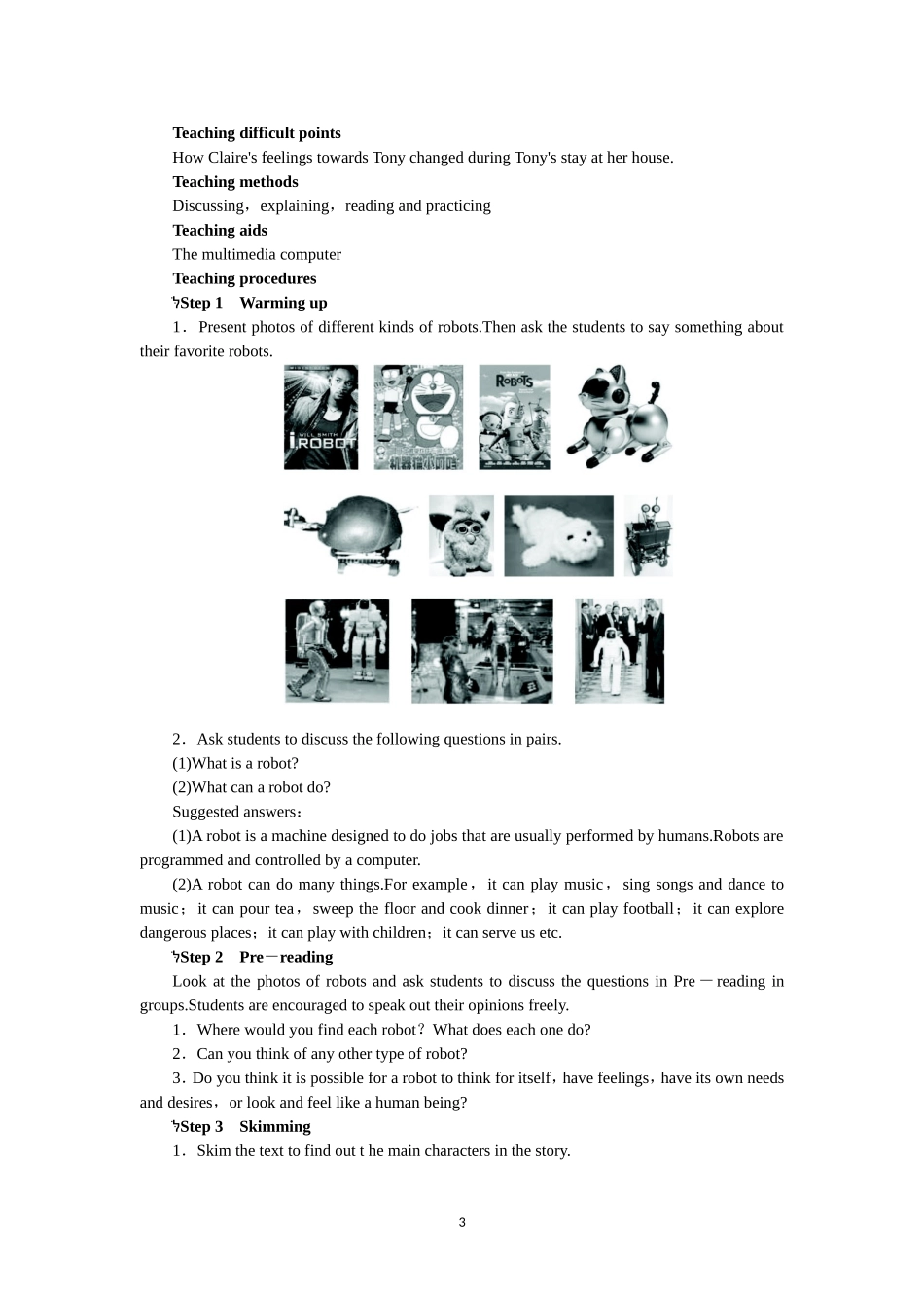 选修七Unit2 Robots Period 1.doc_第3页