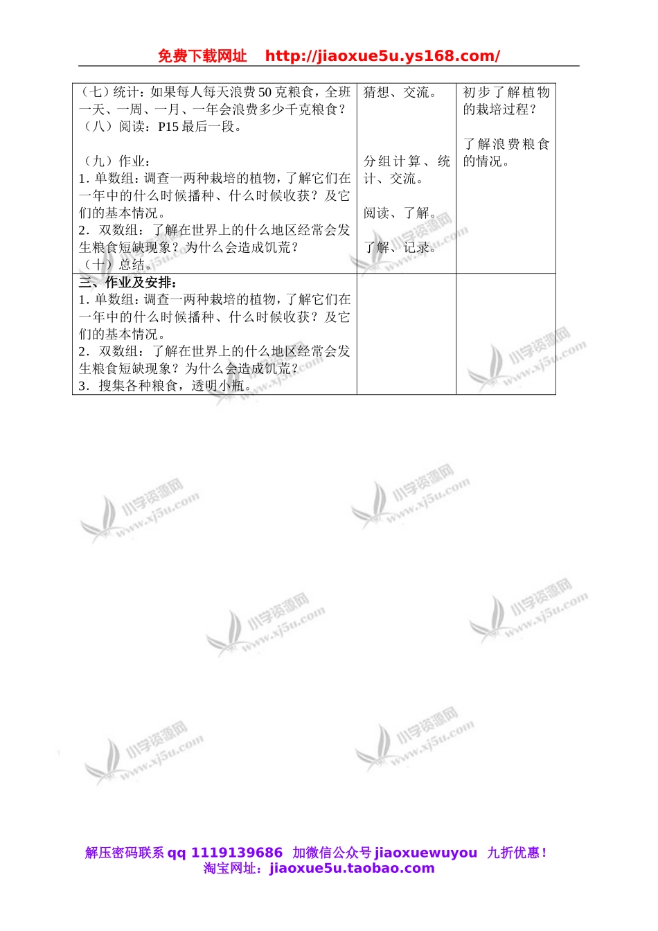 首师大小学科学三上《3.栽培的植物》word教案(1).doc_第2页