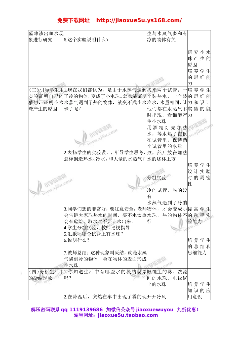 首师大小学科学五上《3.小水珠是从哪里来的》word教案(1).doc_第2页